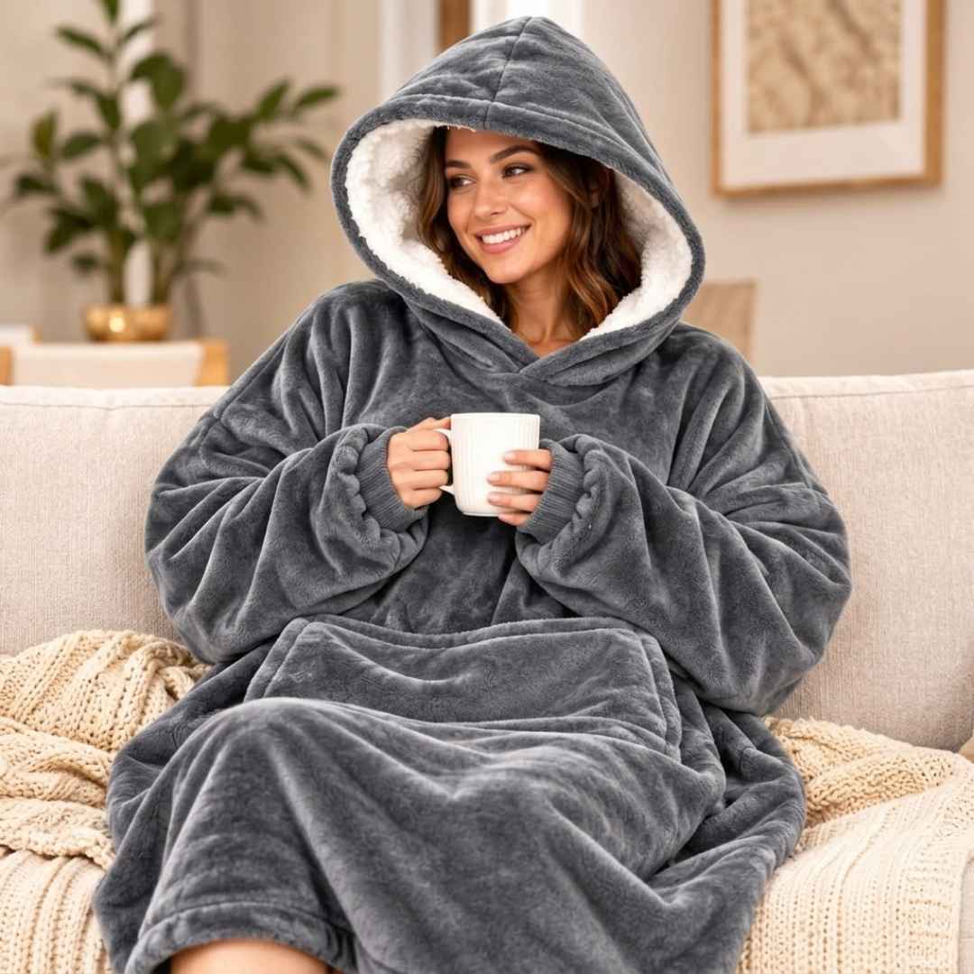 One Size Cozy Hoodie Blanket Oversized