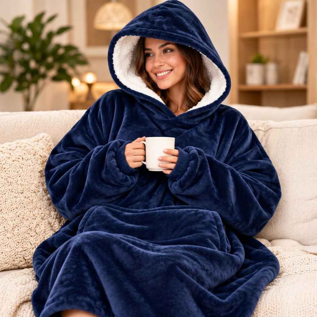 One Size Cozy Hoodie Blanket Oversized