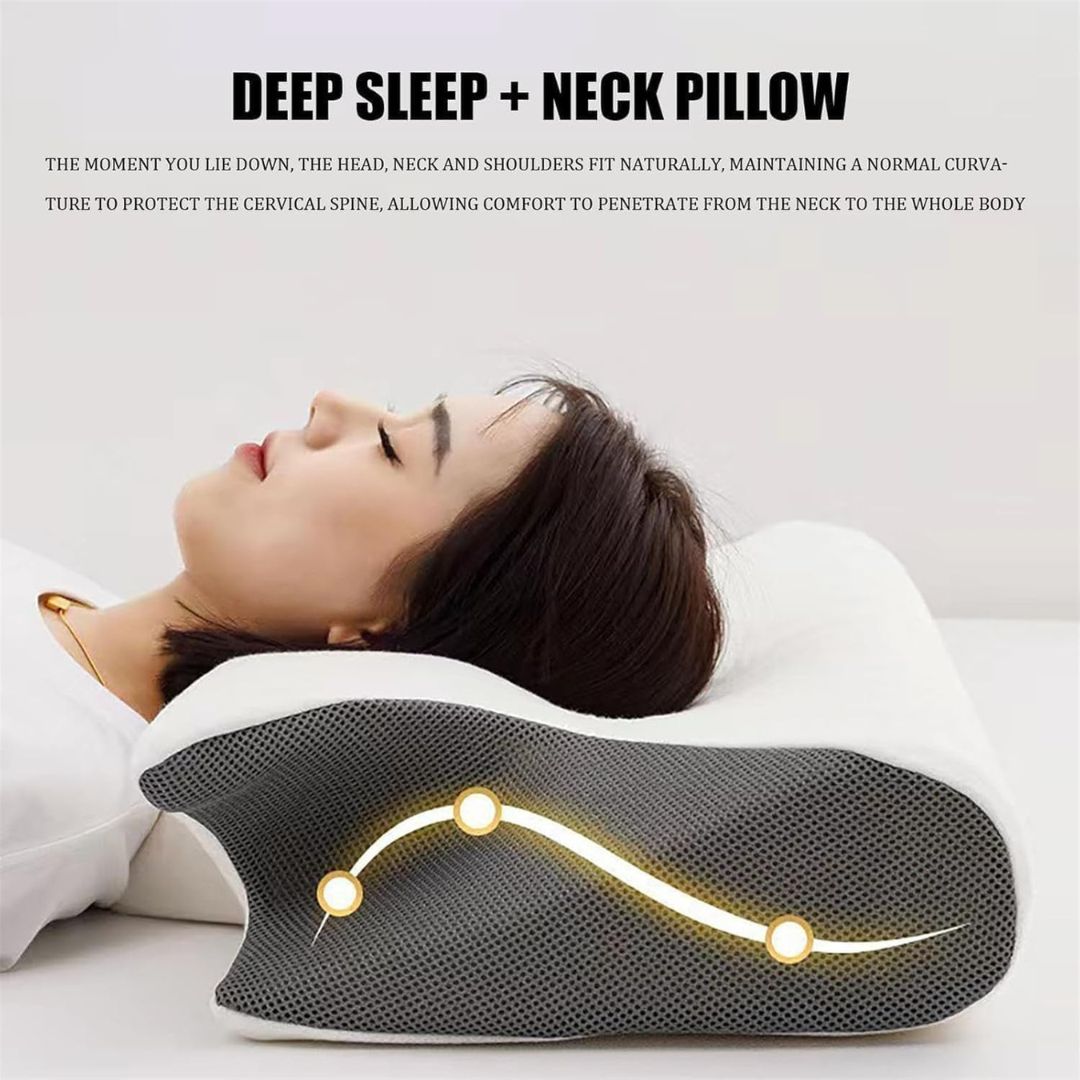 Ergonomic Memory Foam Cervical Neck Pillow Premium Neck & Posture Support