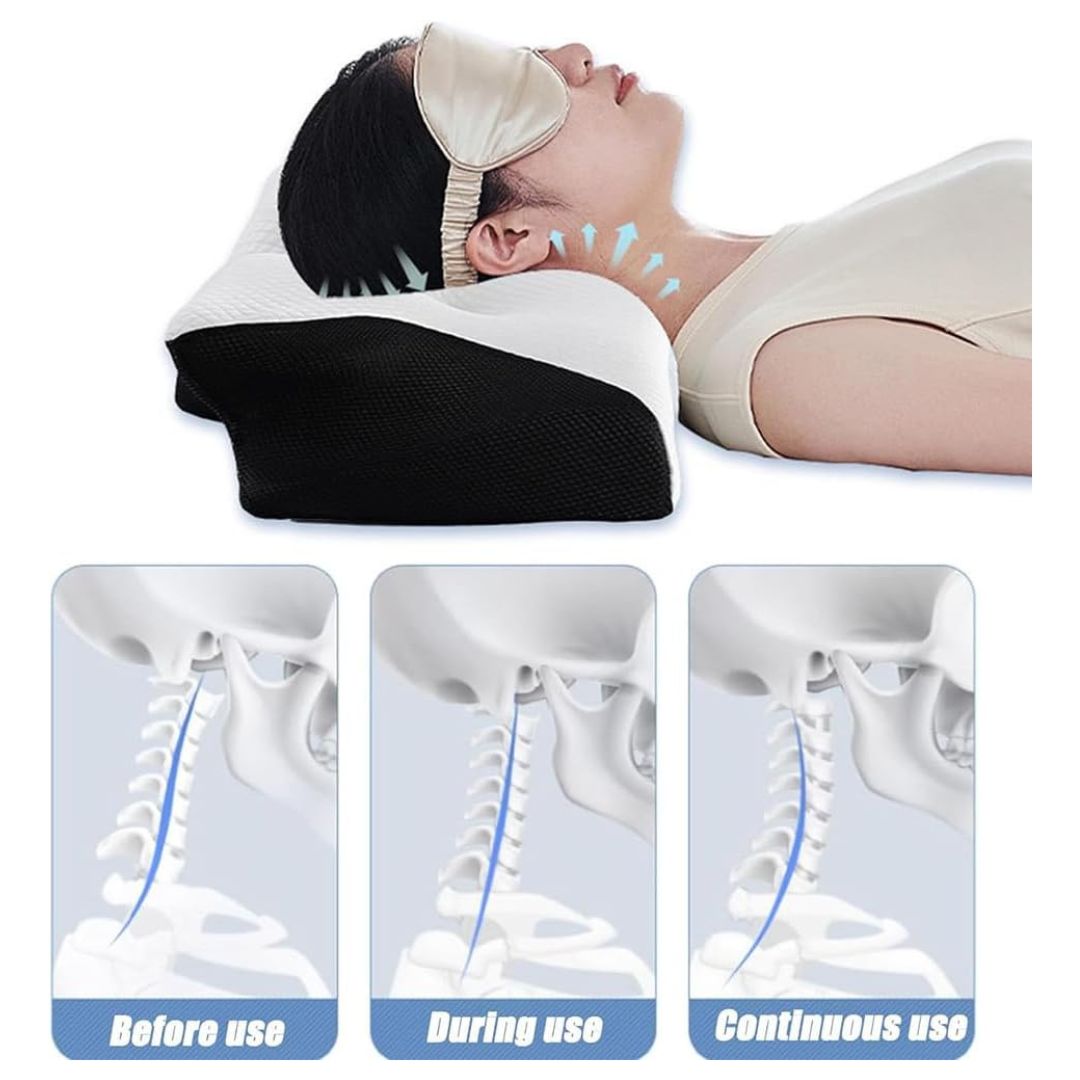 Ergonomic Memory Foam Cervical Neck Pillow Premium Neck & Posture Support