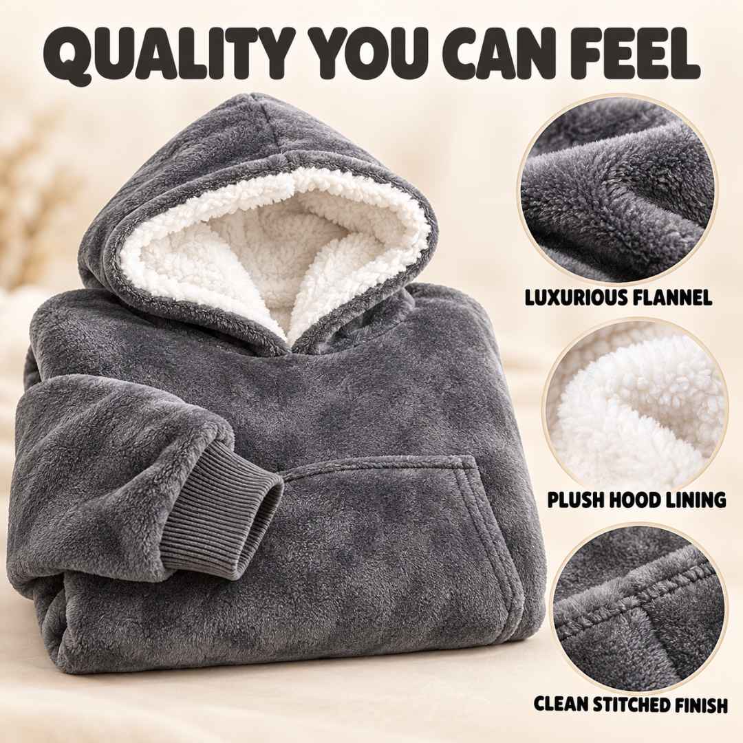 One Size Cozy Hoodie Blanket Oversized