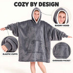 One Size Cozy Hoodie Blanket Oversized
