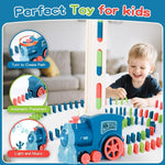 Automatic Battery-Powered Domino Train Toy 60 Pcs For Kids 4-8