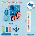 Automatic Battery-Powered Domino Train Toy 60 Pcs For Kids 4-8