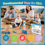 Automatic Battery-Powered Domino Train Toy 60 Pcs For Kids 4-8