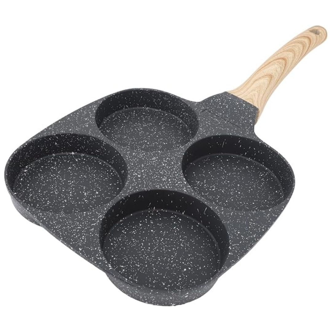4-Slot Aluminium Non-stick Frying Pan