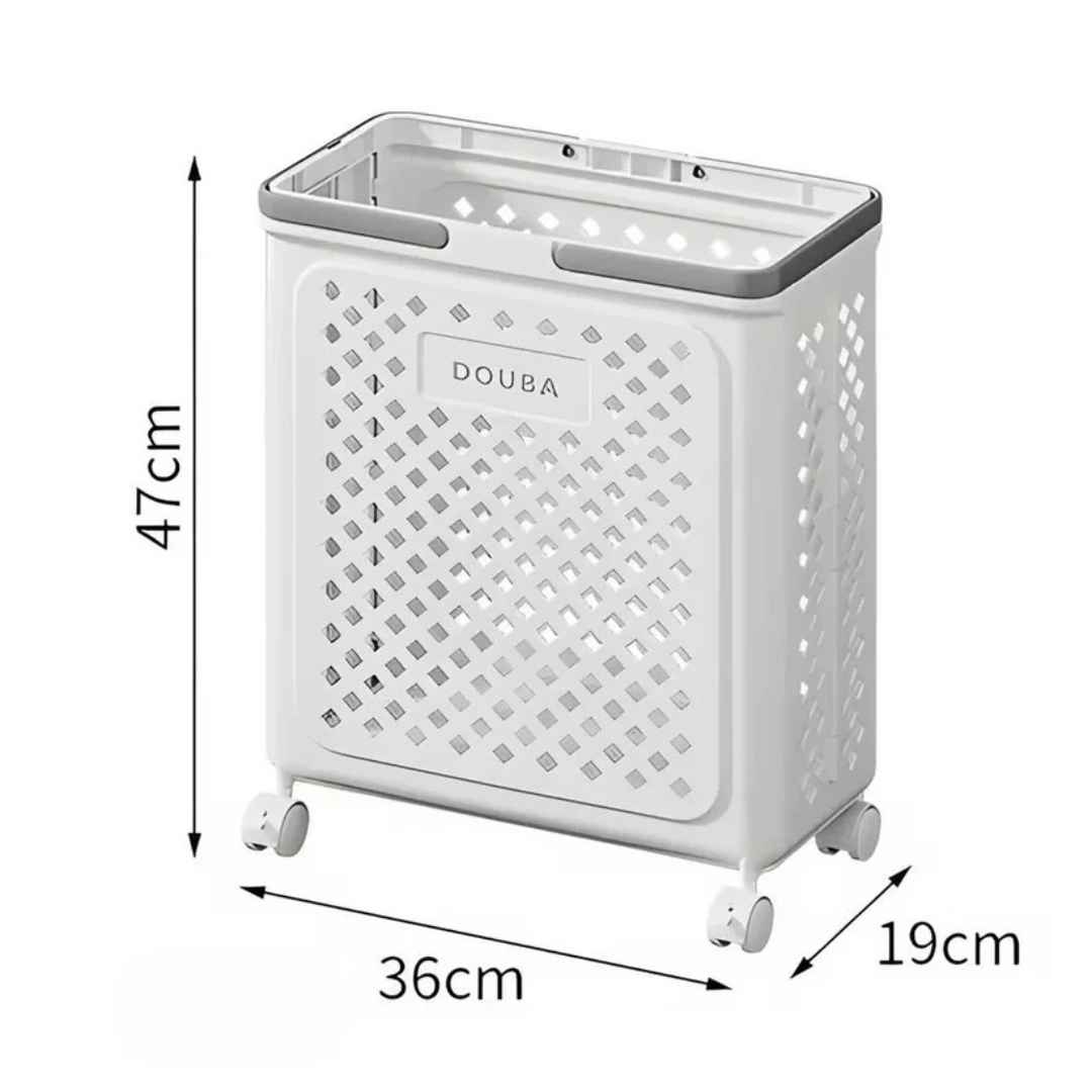 Small Rolling Basket With Handles & Wheels