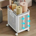 Small Rolling Basket With Handles & Wheels
