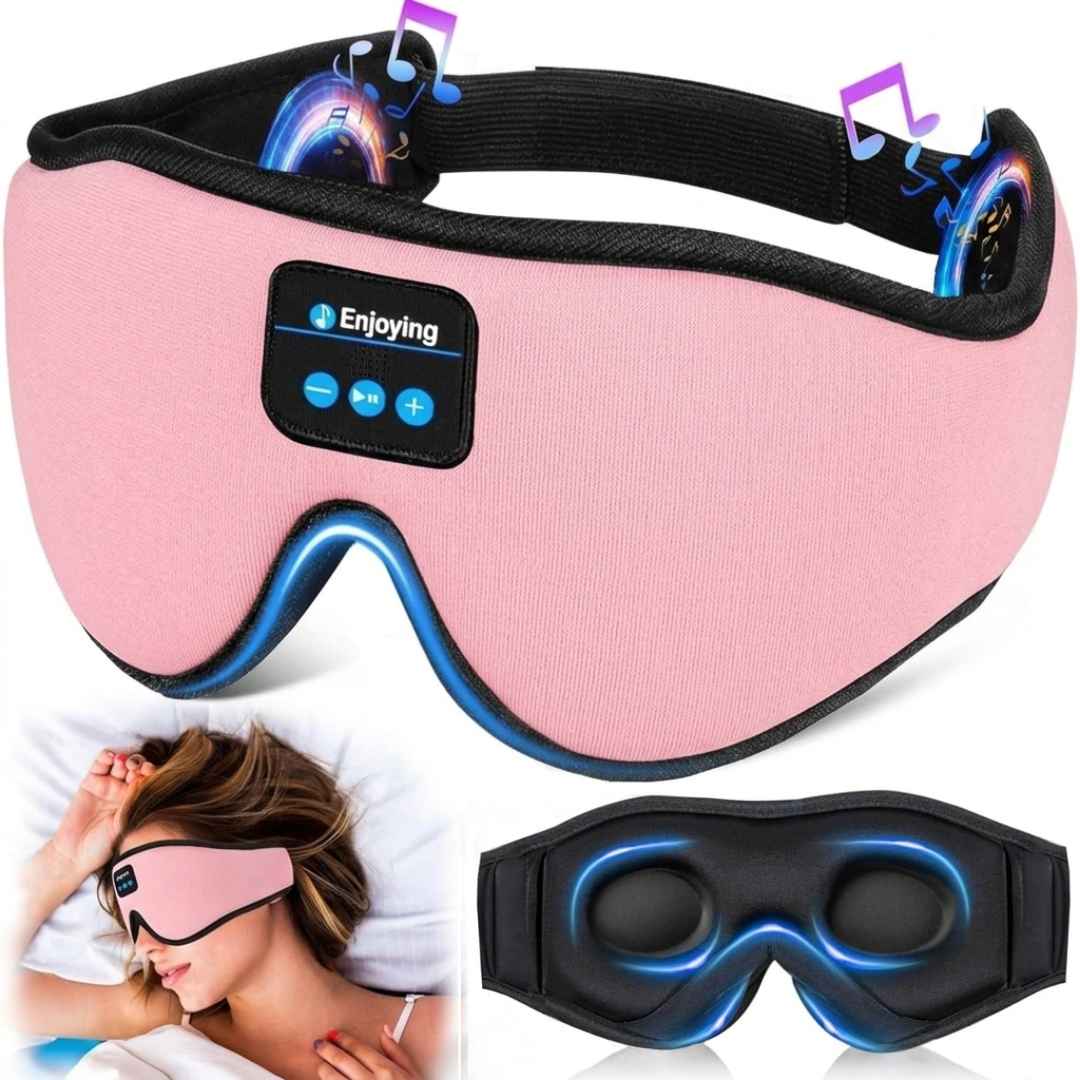 Bluetooth 3D Sleep Eye Mask With Wireless Headphones
