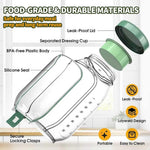 Side-Opening Salad Mason Jar With Dressing Compartment