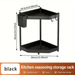 Versatile Double-Layer Triangle Shelf Corner Design Storage Organizer