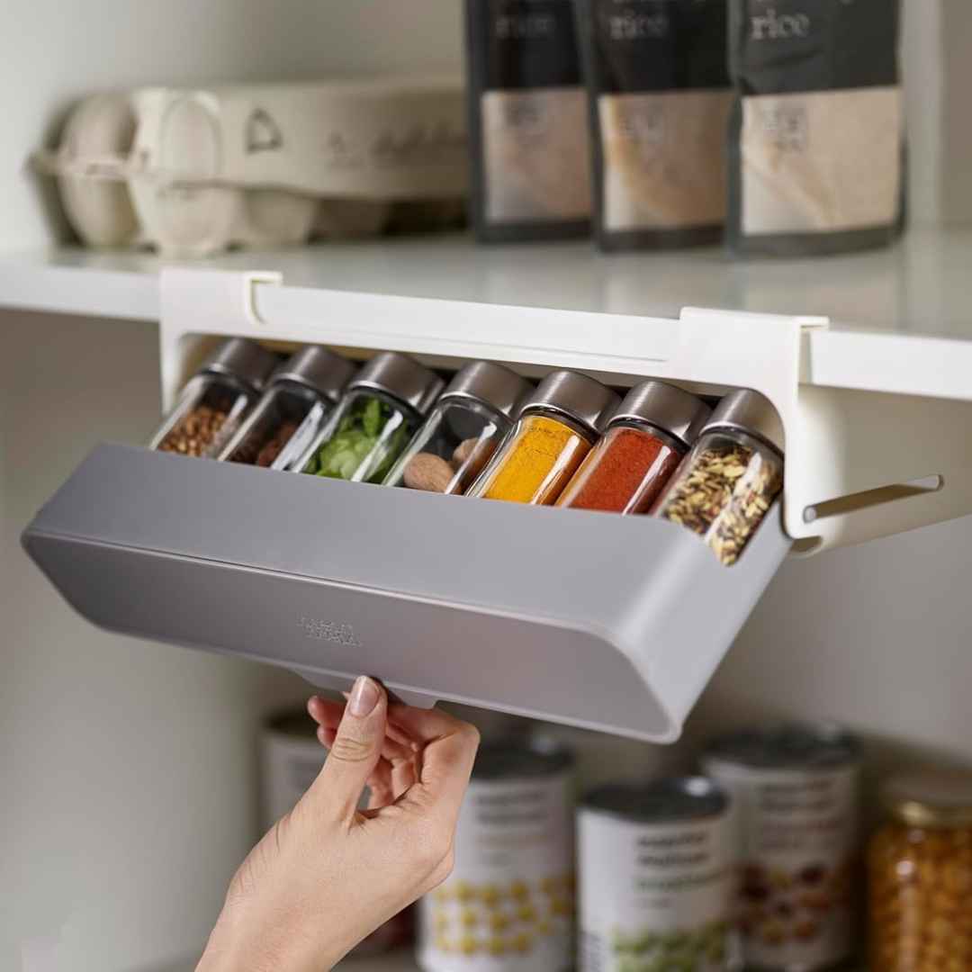 Cupboard Store Under Shelf Kitchen Storage Spice Rack