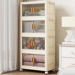 4 Tier Stackable Plastic Storage Bins With Lids & Wheels