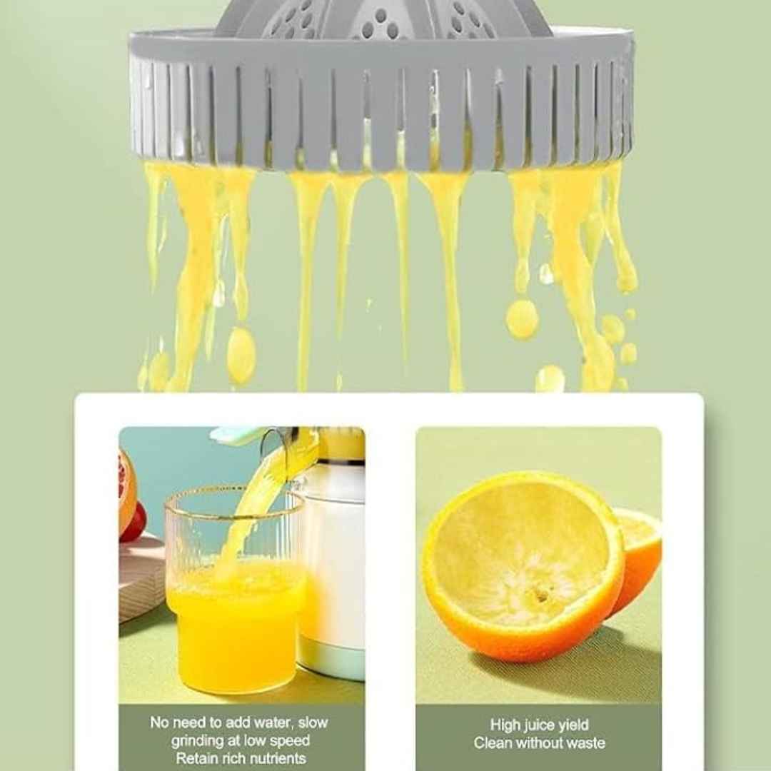 Electric Portable Citrus Juicer USB Charging Compact 45W Press With Lockable Spout