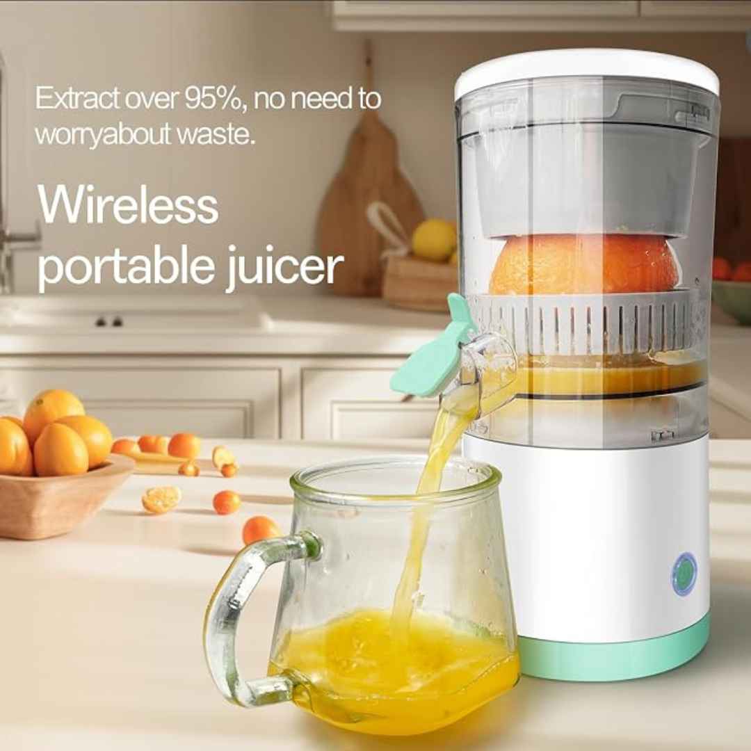 Electric Portable Citrus Juicer USB Charging Compact 45W Press With Lockable Spout