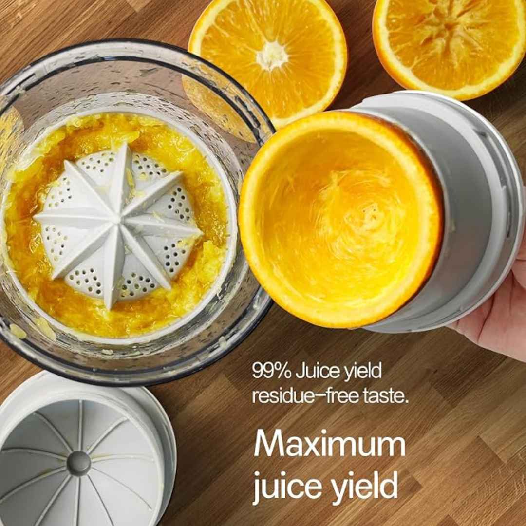 Electric Portable Citrus Juicer USB Charging Compact 45W Press With Lockable Spout