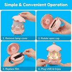 Kids 360° Rotating LED Rechargeable Night Projector Lamp With 6 Films & 5 Colors