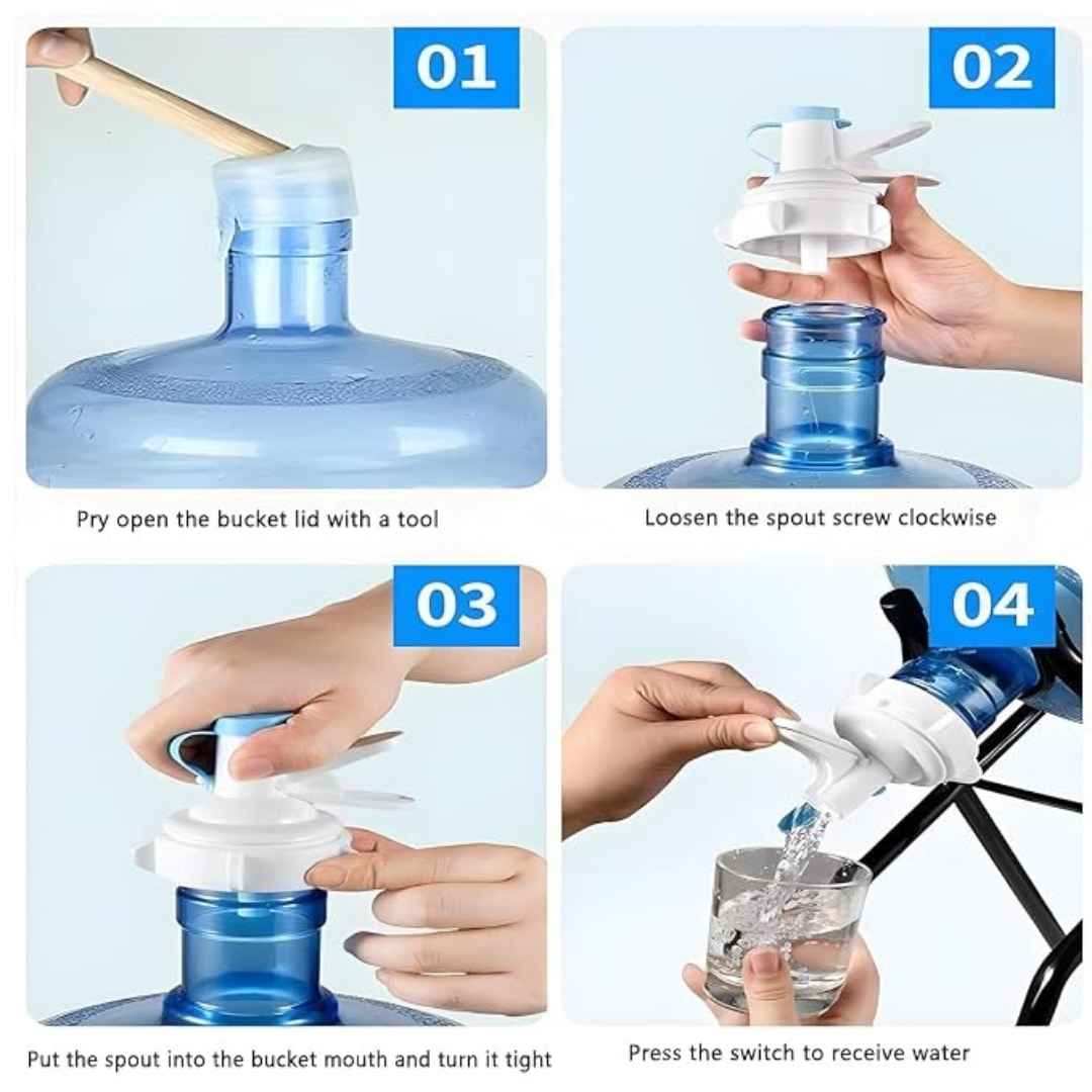 Bracket Bottle Stand With Water Dispenser Valve For 20 Liter Water Gallon