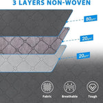 4/8/12 Pack 100L Large Capacity Foldable Fabric Storage Organizers With Reinforced Handle & Sturdy Zippers