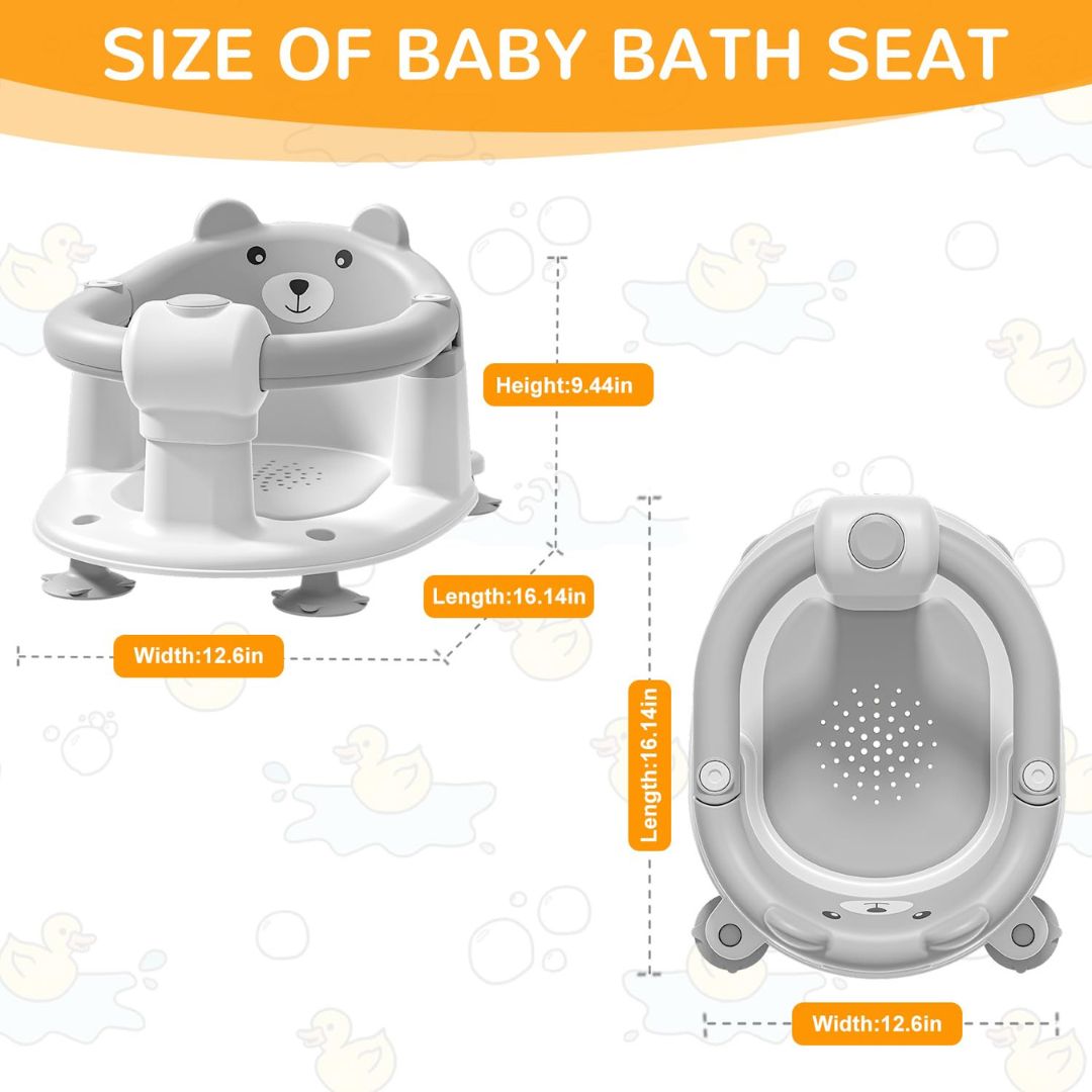 Newborn Non-Slip Bathtub Chair For Babies 6 Months & Up