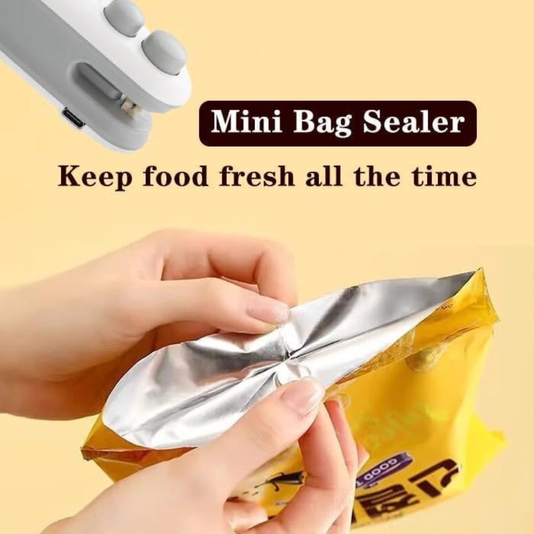 2 in 1 Rechargeable Mini Bag Sealer & Cutter Machine