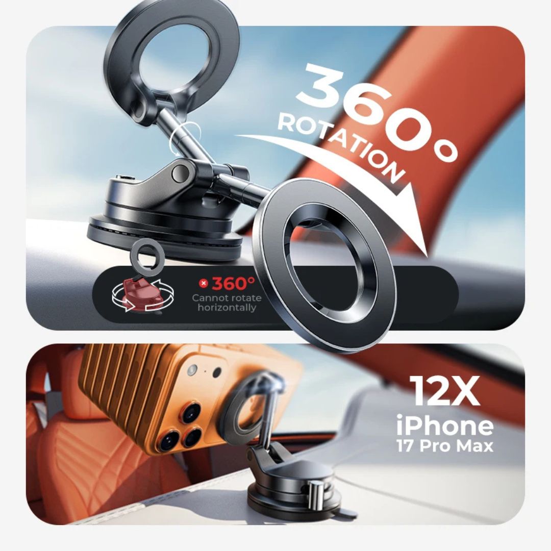 Lisen Lever Lock Suction Magnetic Phone Holder