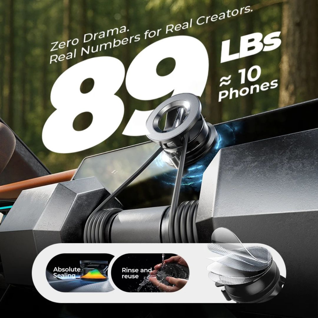 Lisen Lever Lock Suction Magnetic Phone Holder