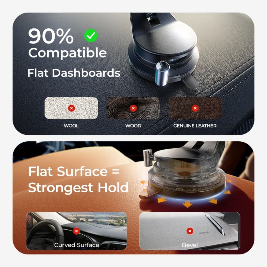 Lisen Lever Lock Suction Magnetic Phone Holder