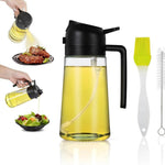 470ml Mist 2 in 1 Olive Oil Dispenser & Spray Bottle Premium Glass