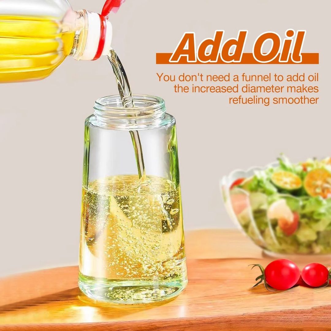 470ml Mist 2 in 1 Olive Oil Dispenser & Spray Bottle Premium Glass