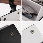5-Slot Glasses Foldable Case Organizer For Travel & Daily Use