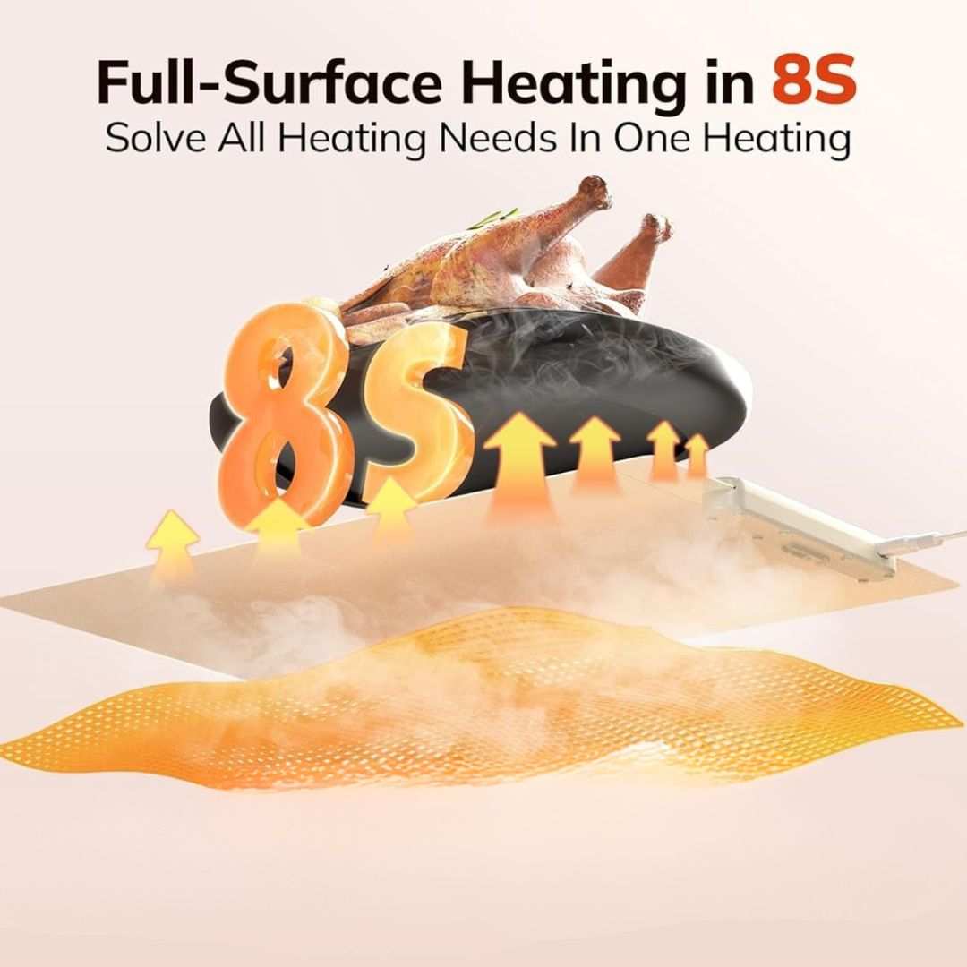 Foldable Electric Food Warming Mat With 6 Temperatures