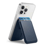 Mag-Safe Strong Magnetic RFID Leather Card Holder For All Phones With Stand