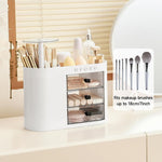 UFORU Makeup Organizer With Pop-Up Brush Holder And 3 Drawers