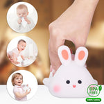 Cute Nursery Squishy Silicone Rechargeable Touch Night Lamps