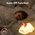 Cute Nursery Squishy Silicone Rechargeable Touch Night Lamps