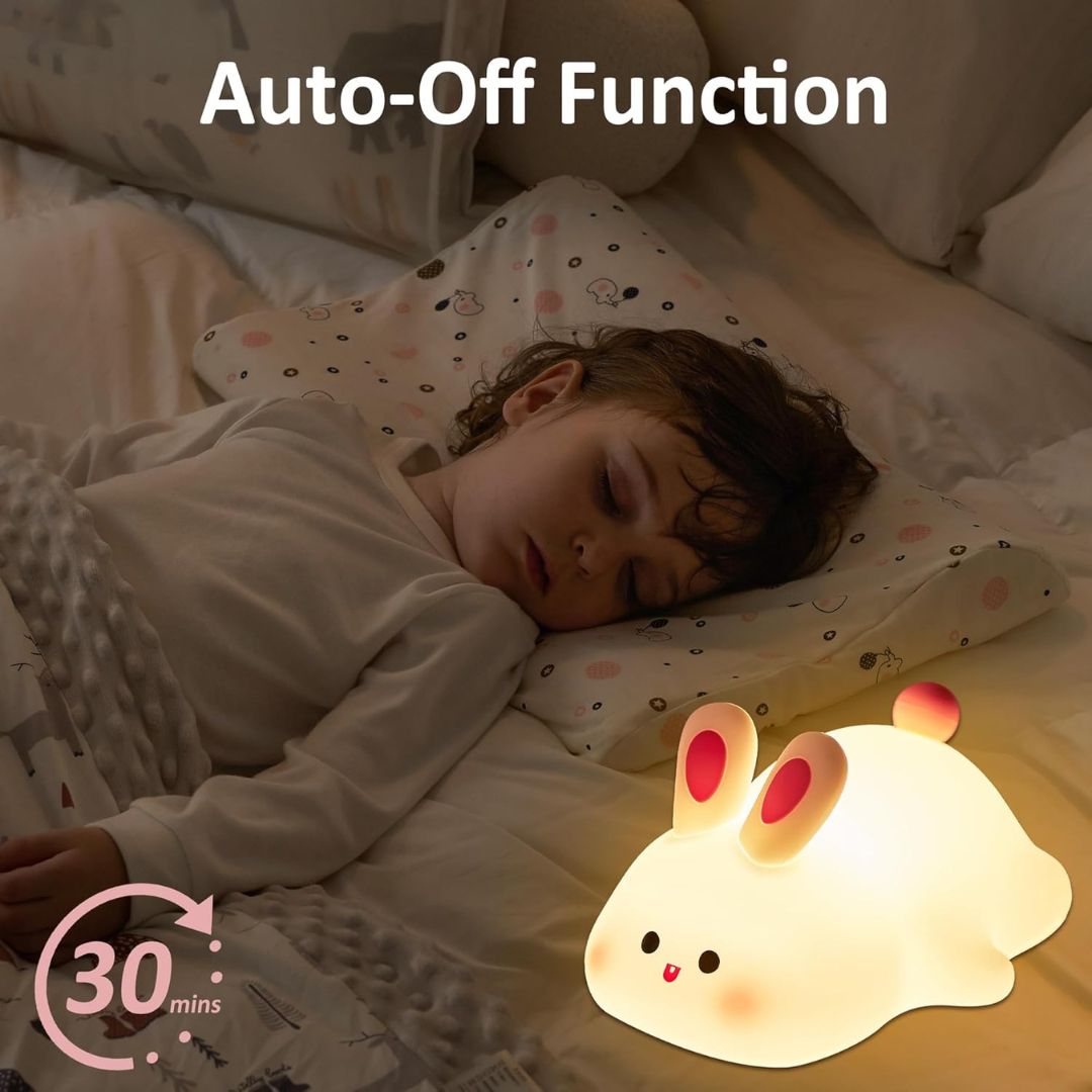 Cute Nursery Squishy Silicone Rechargeable Touch Night Lamps