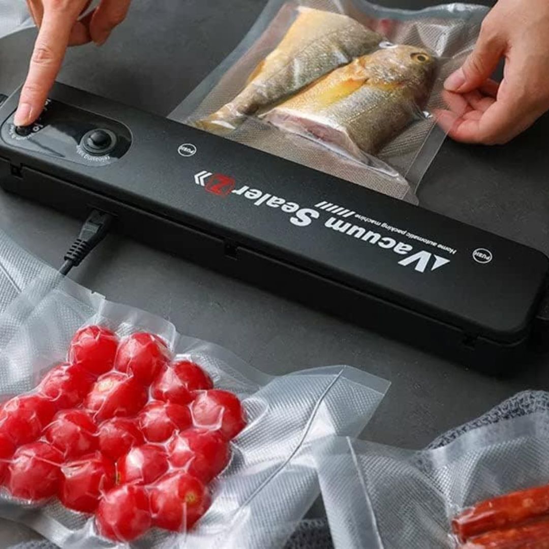 Vacuum Sealer Machine With 10Pcs Seal Bags for Food Saver Storage