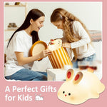Cute Nursery Squishy Silicone Rechargeable Touch Night Lamps
