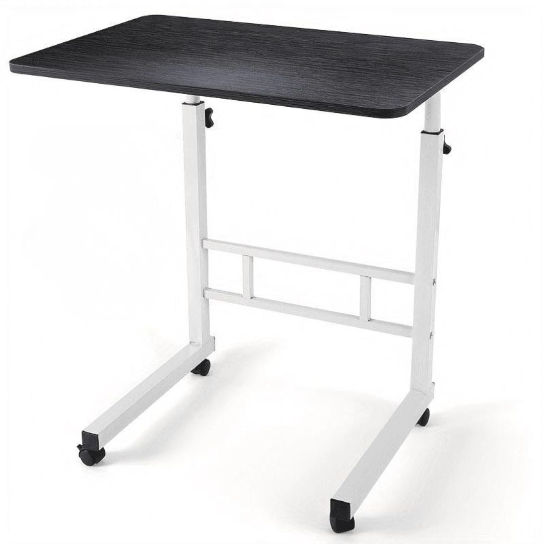 Adjustable Height Rolling Work Table For Sitting & Standing Position With Wheels