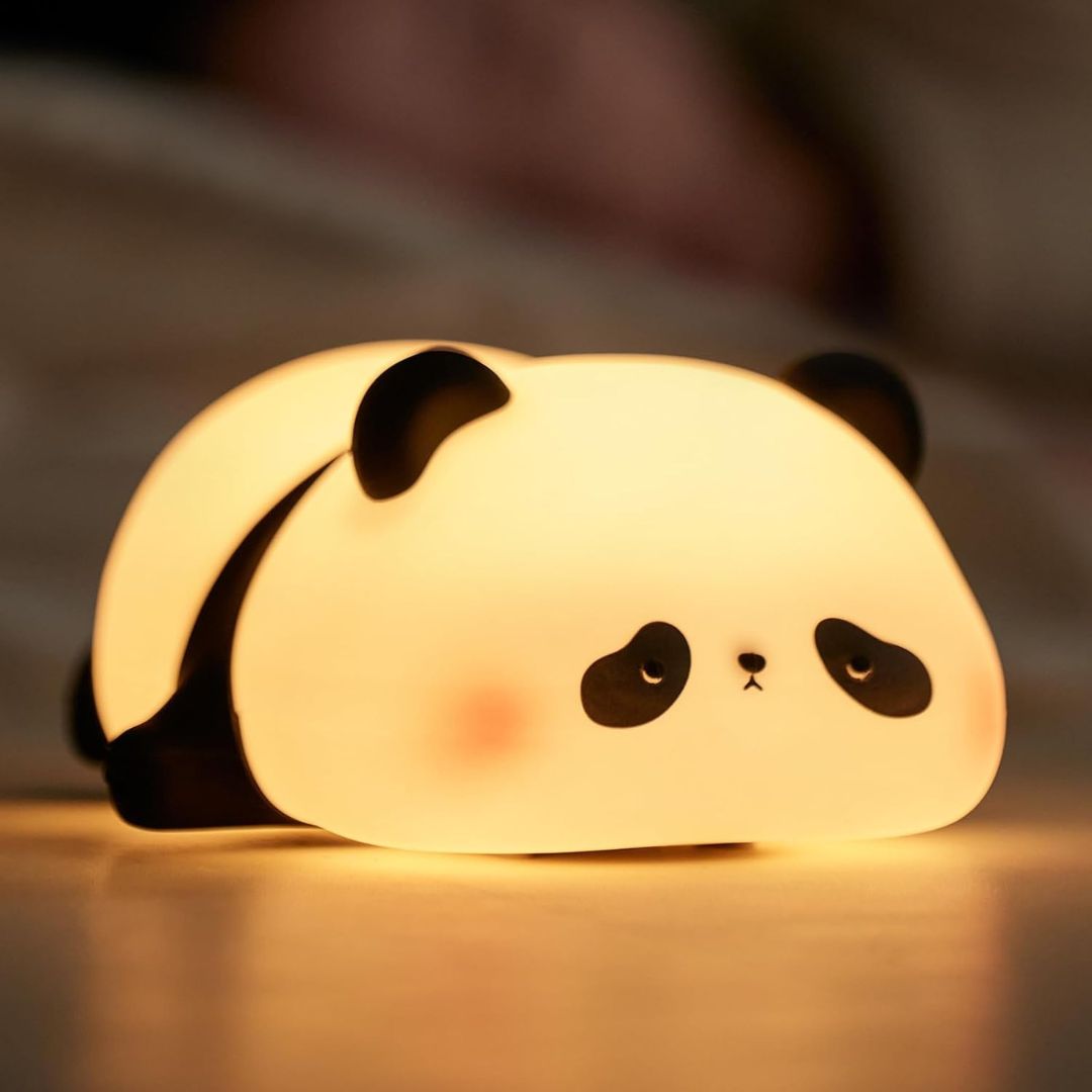 Cute Nursery Squishy Silicone Rechargeable Touch Night Lamps