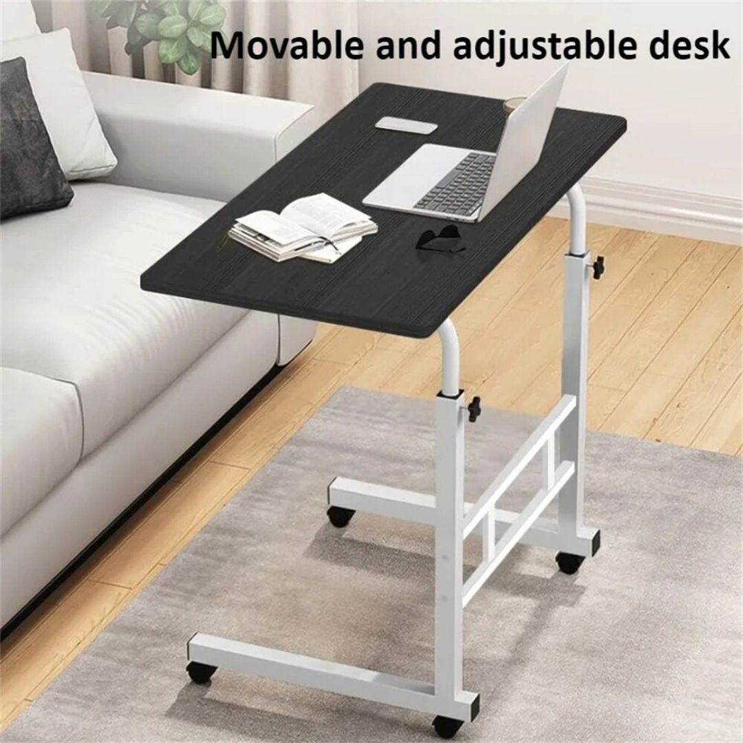 Adjustable Height Rolling Work Table For Sitting & Standing Position With Wheels