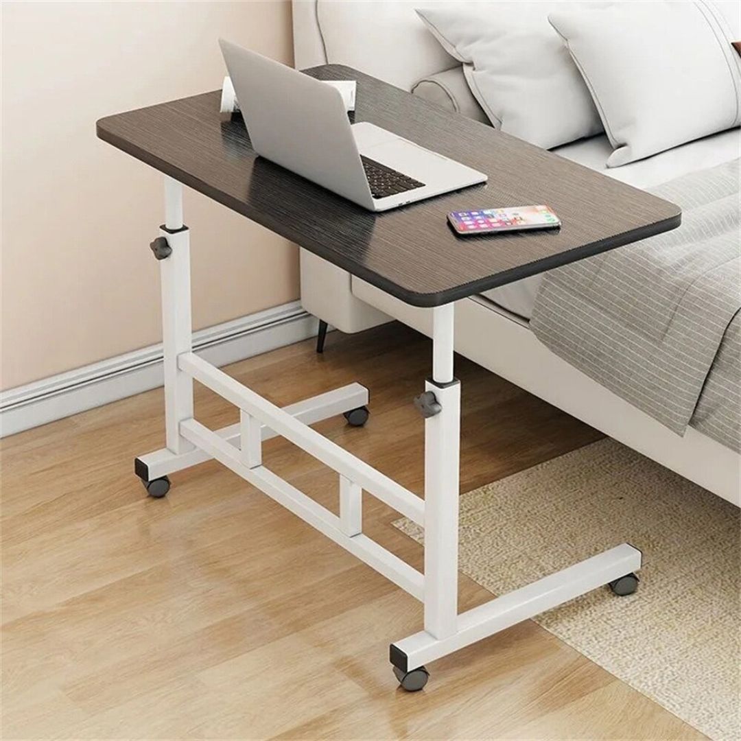 Adjustable Height Rolling Work Table For Sitting & Standing Position With Wheels