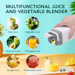 USB Rechargeable 420ml Portable Blender for Shakes & Smoothies With 12 Blades Digital LED Display And Handle Lid
