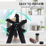 360 Rotating Spice Rack Organizer With 18 Jars + Labels & Pens