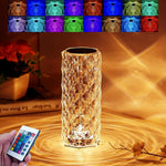 USB Rechargeable 16-Color RGB Acrylic Crystal Lamp With Remote