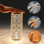 USB Rechargeable 16-Color RGB Acrylic Crystal Lamp With Remote