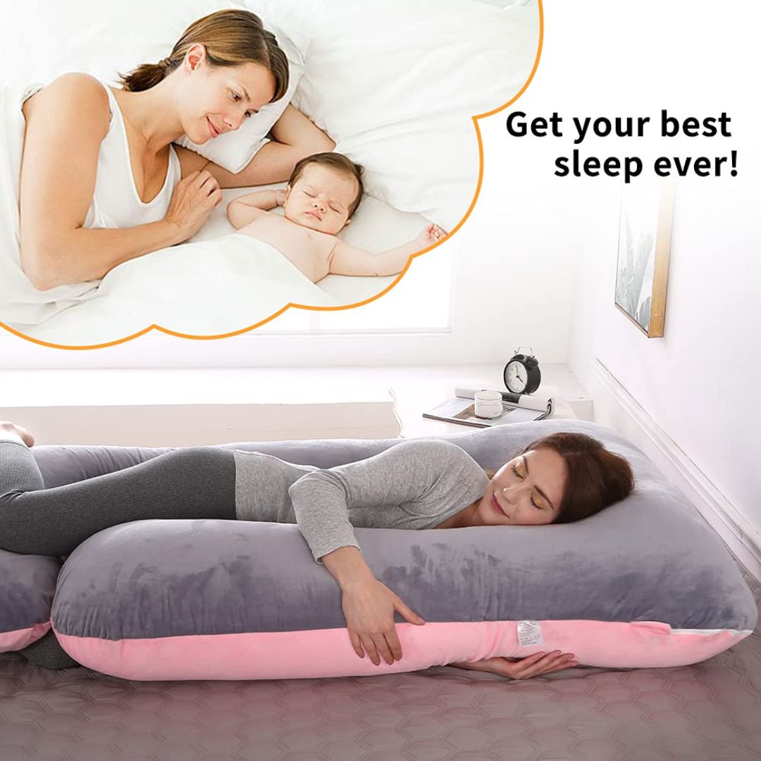 Large J-Shape Full Body Support Pregnancy Maternity Pillows