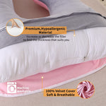 Large J-Shape Full Body Support Pregnancy Maternity Pillows
