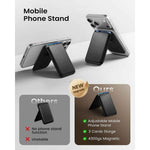 Mag-Safe Strong Magnetic RFID Leather Card Holder For All Phones With Stand